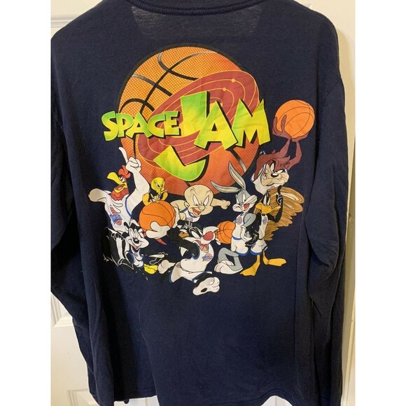 Vintage 90’s Space Jam Long Sleeve Shirt Tune Squad‎ Looney Tunes Men’s Sz XXL - Picture 3 of 7